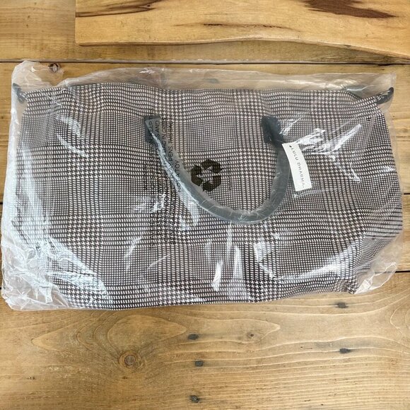 NWT Lulu Dharma Weekender Duffle Bag in Pink Plaid Fraiser‎ Houndstooth - Picture 5 of 6